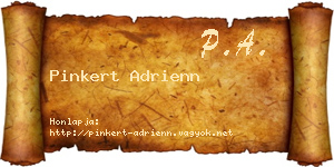 Pinkert Adrienn névjegykártya